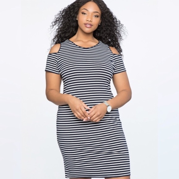 Eloquii striped dress - Picture 2 of 8